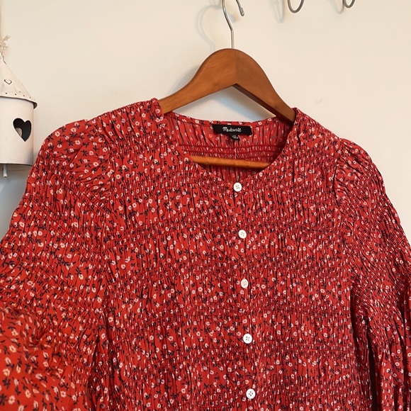 Madewell BRAND NEW Button-Front Mini Dress - Picture 5 of 9